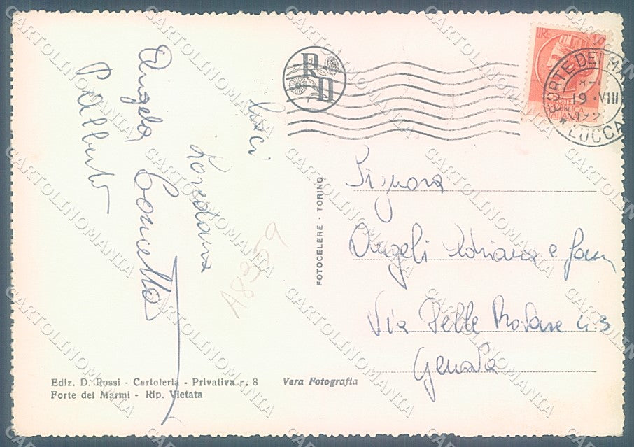 Lucca Forte dei Marmi Chiesa San Francesco Foto FG cartolina JK3151 – retro
