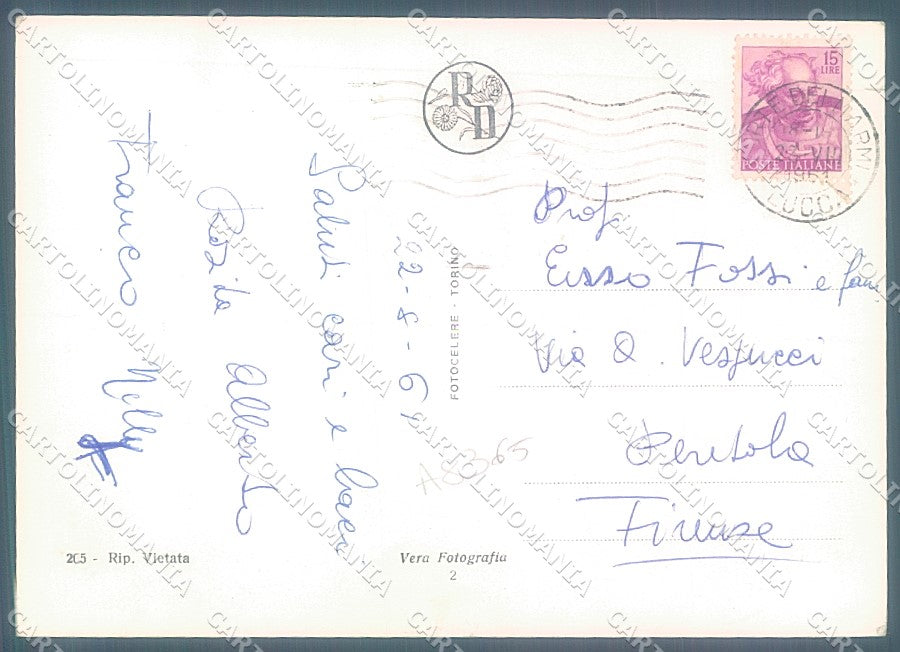 Lucca Vittoria Apuana saluti da Foto FG cartolina JK3157 – retro
