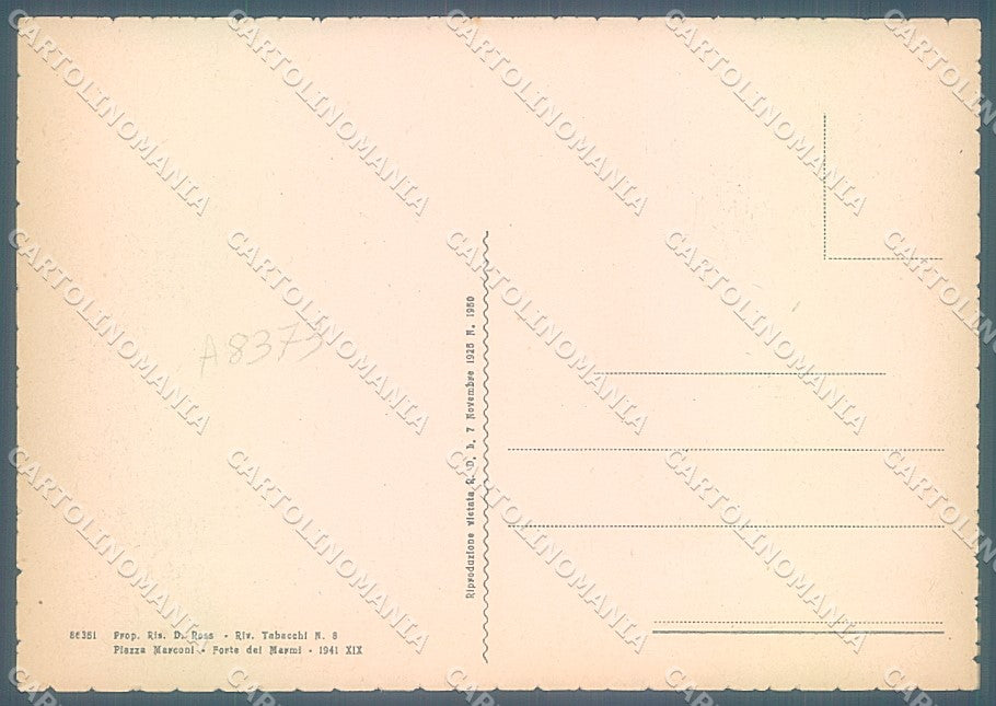 Lucca Forte dei Marmi Alpi Apuane FG cartolina JK3163 – retro