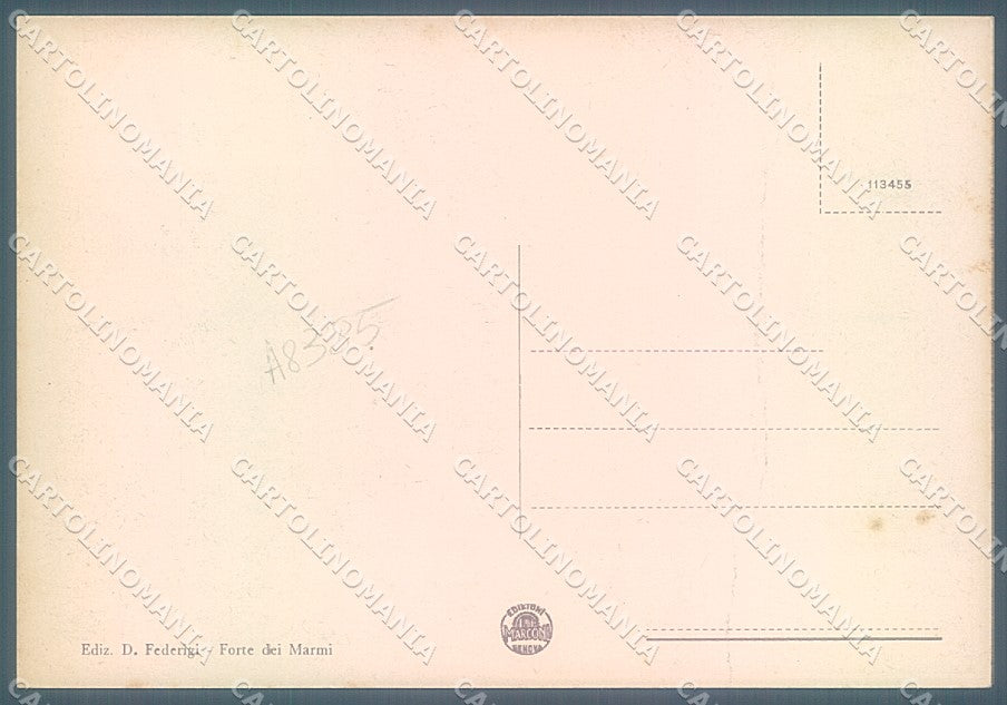Lucca Forte dei Marmi Spiaggia FG cartolina JK3168 – retro