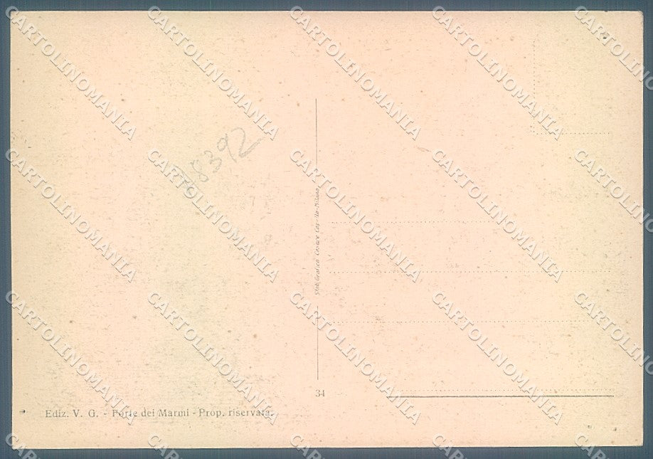 Lucca Forte dei Marmi Viale Italico FORO FG cartolina JK3171 – retro