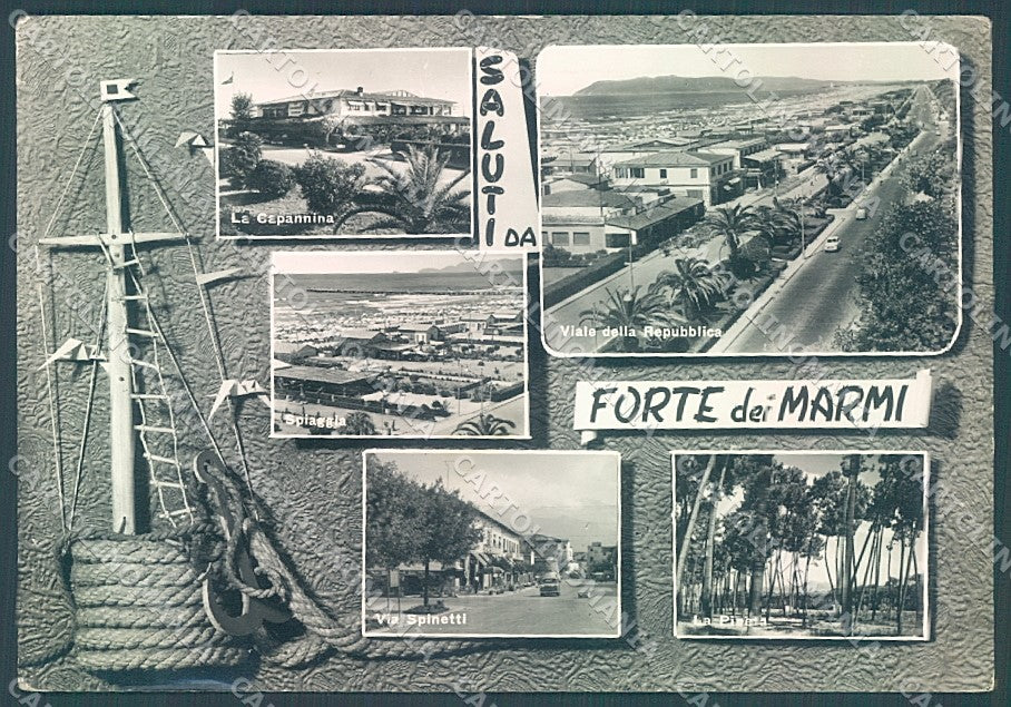 Lucca Forte dei Marmi saluti da PIEGA Foto FG cartolina JK3173 – fronte