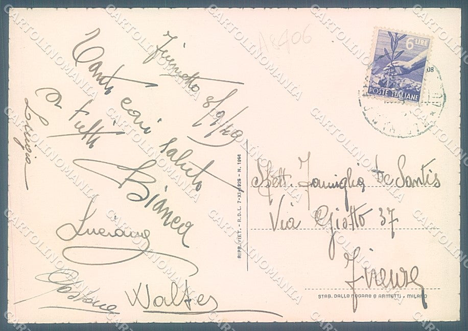 Lucca Fiumetto Pensione Morini Viale Carducci FG cartolina JK3176 – retro