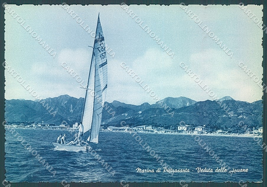 Lucca Marina di Pietrasanta Barca a Vela FG cartolina JK3177 – fronte