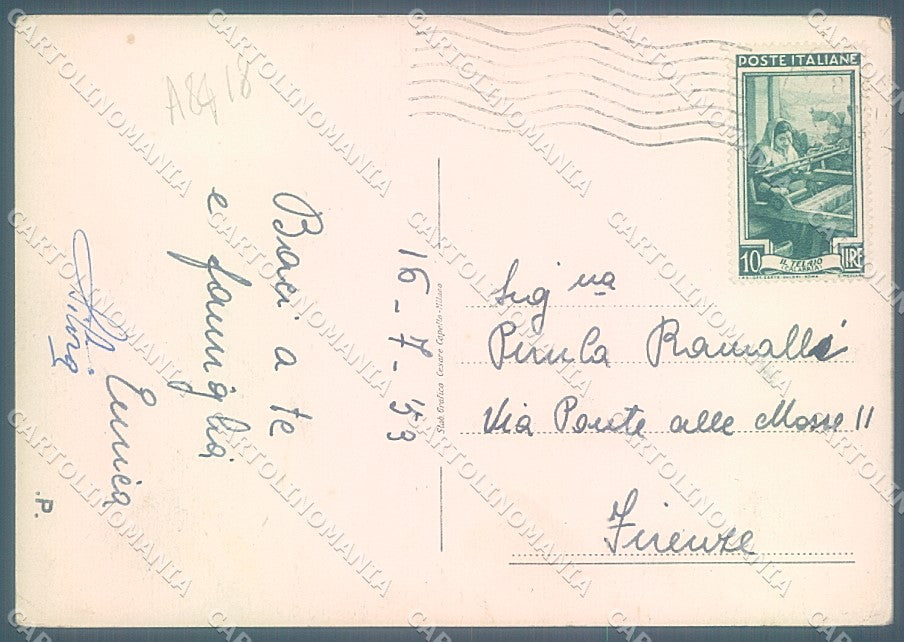 Lucca Marina di Pietrasanta Spiaggia FG cartolina JK3185 – retro