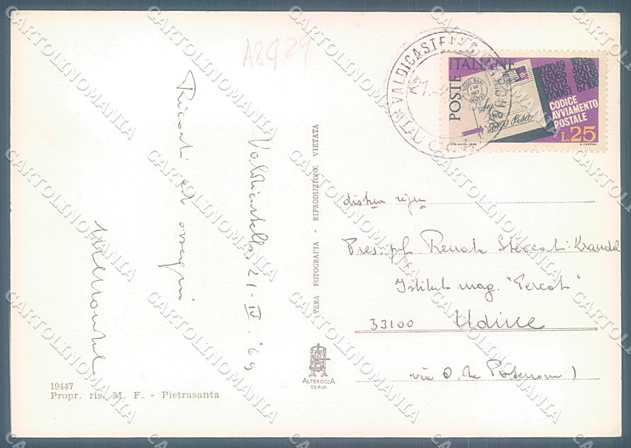Lucca Valdicastello Carducci Alterocca 19447 Foto FG cartolina JK3189 – retro