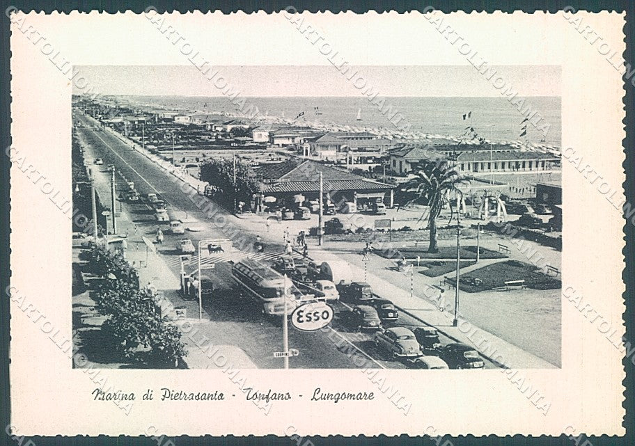 Lucca Marina di Pietrasanta Tonfano Esso FG cartolina JK3196 – fronte