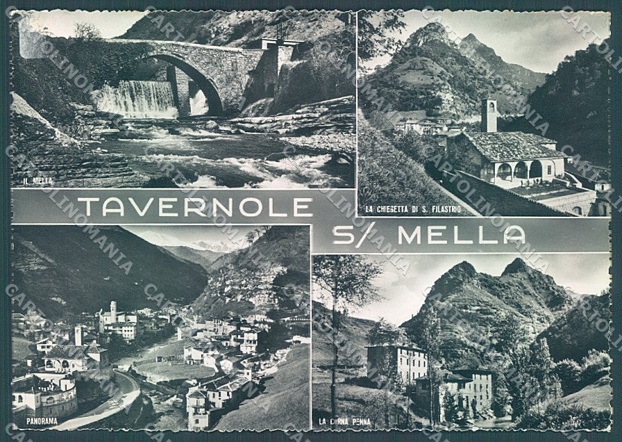 Brescia Tavernole Mella Ponte Chiesetta Foto FG cartolina JK3197 – fronte