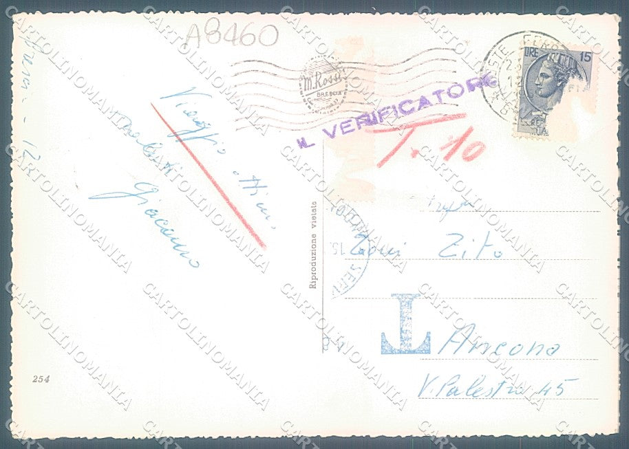 Brescia Città Piazzale della Repubblica Foto FG cartolina JK3200 – retro