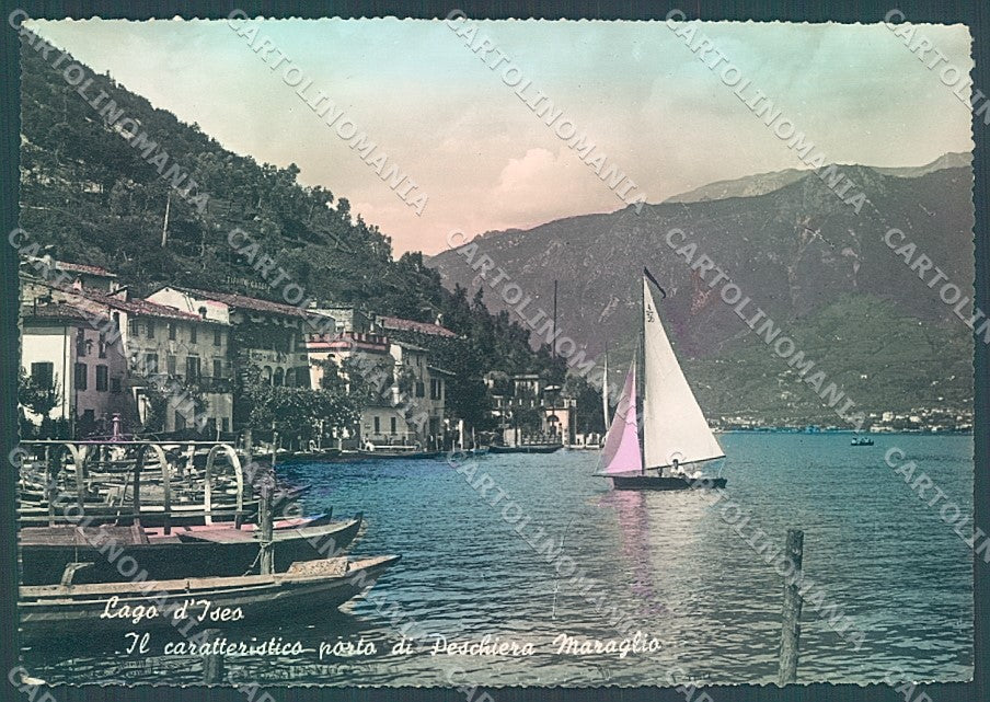 Brescia Monte Isola Lago Iseo Porto Peschiera Maraglio Foto FG cartolina JK3202 – fronte