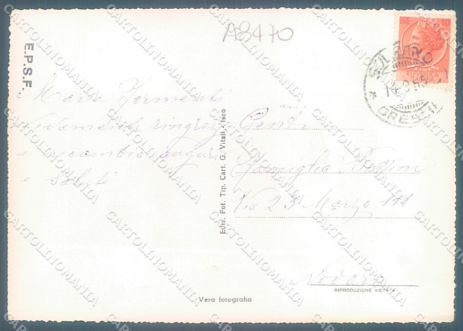 Brescia Monte Isola Lago Iseo Porto Peschiera Maraglio Foto FG cartolina JK3202 – retro
