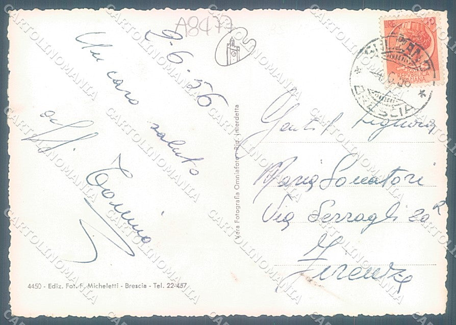 Brescia Sulzano Lago d'Iseo Foto FG cartolina JK3206 – retro