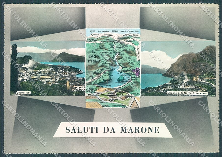 Brescia Marone saluti da Foto FG cartolina JK3211 – fronte