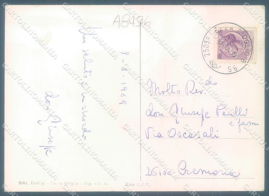 Brescia Vezza d'Oglio Foto FG cartolina JK3217 – retro