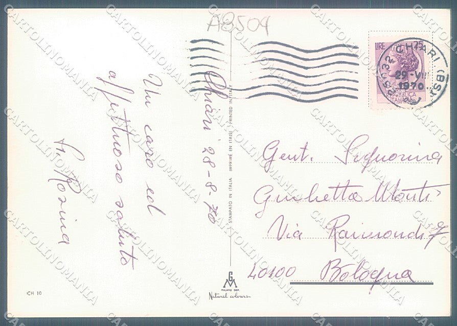 Brescia Chiari FG cartolina JK3220 – retro