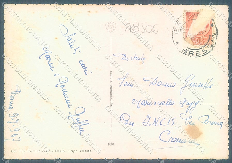 Brescia Borno Foto FG cartolina JK3221 – retro