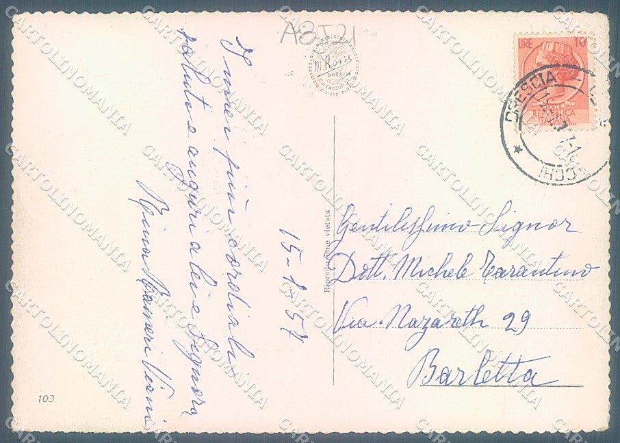 Brescia Città Piazza Arnaldo FG cartolina JK3226 – retro
