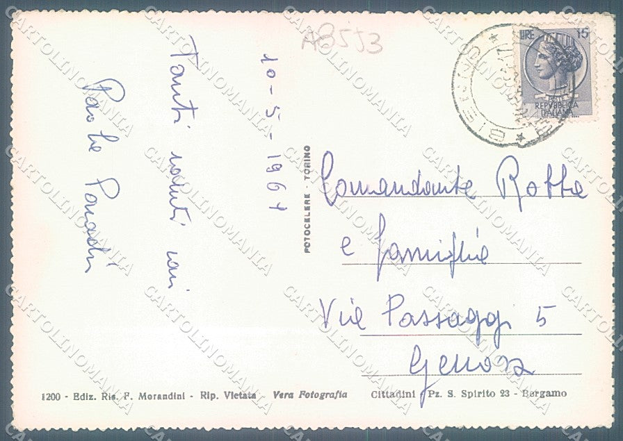 Brescia Bienno Valle Camonica saluti da Foto FG cartolina JK3237 – retro