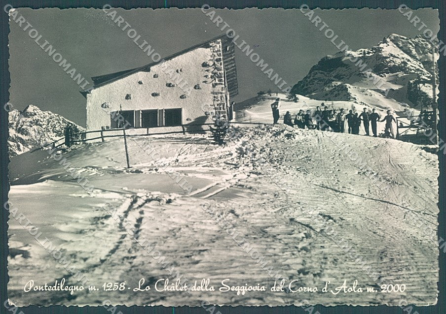 Brescia Ponte di Legno Chalet Seggiovia Foto FG cartolina JK3252 – fronte