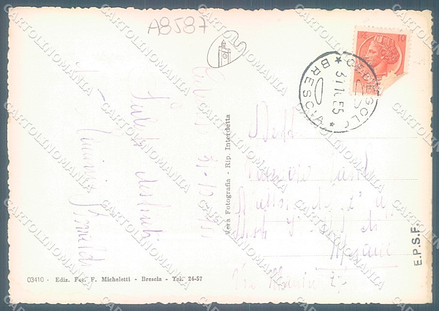 Brescia Cedegolo Valcamonica Foto FG cartolina JK3256 – retro