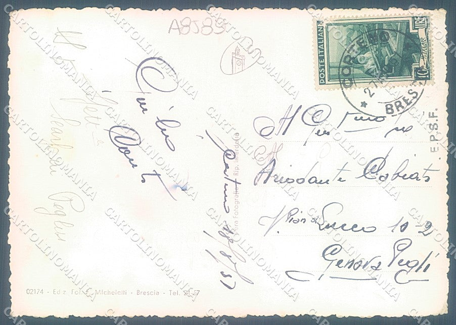 Brescia Corteno Foto FG cartolina JK3257 – retro