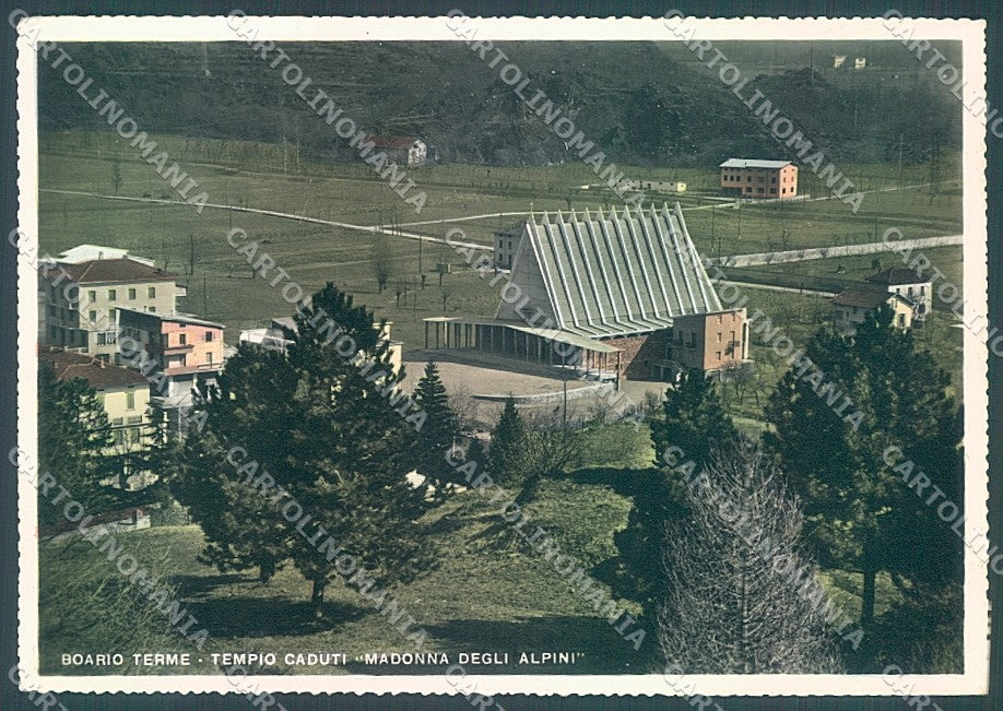 Brescia Boario Terme Tempio Caduti Madonna degli Alpini Foto FG cartolina JK3263 – fronte