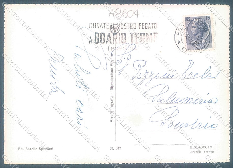 Brescia Boario Terme Tempio Caduti Madonna degli Alpini Foto FG cartolina JK3263 – retro