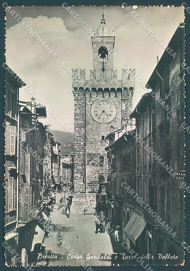 Brescia Città Torre della Pallata Corso Garibaldi Foto FG cartolina JK3266 – fronte