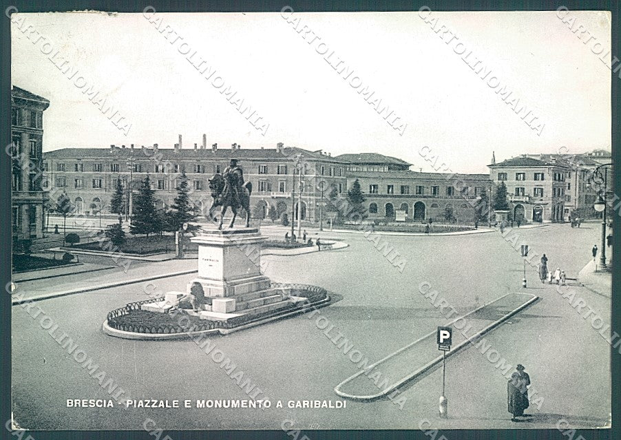 Brescia Città Piazzale Monumento Garibaldi FG cartolina JK3268 – fronte