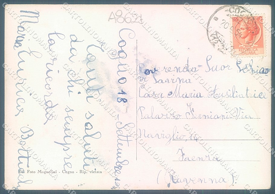 Brescia Cogno Foto FG cartolina JK3271 – retro