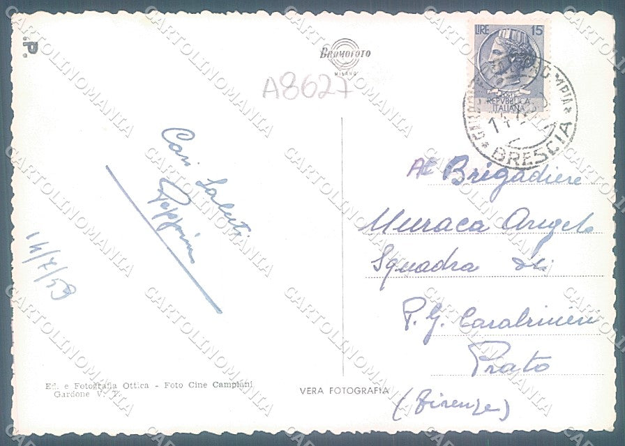 Brescia Gardone Valtrompia Foto FG cartolina JK3274 – retro