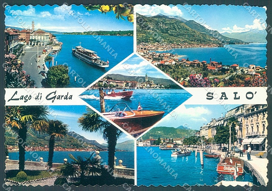 Brescia Salò Lago Garda Battello Foto FG cartolina JK3279 – fronte