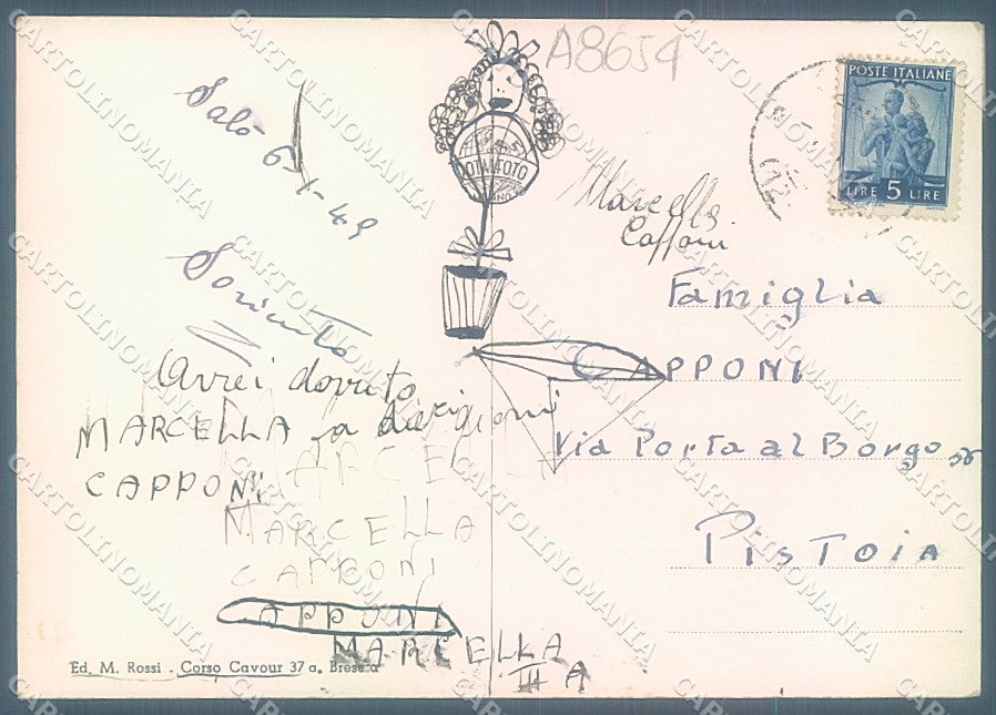 Brescia Salò Lago Garda Foto FG cartolina JK3280 – retro