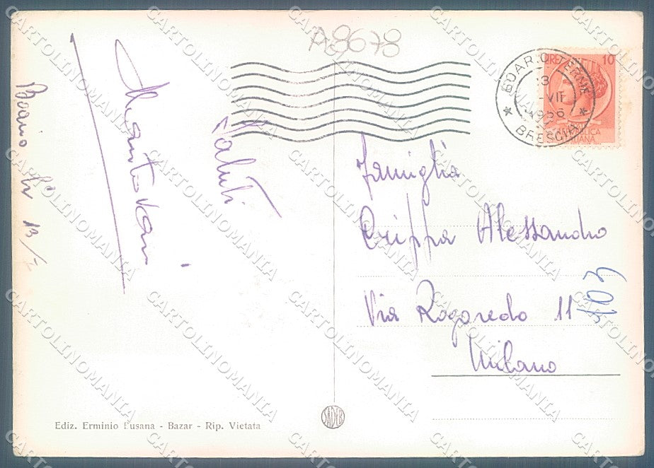 Brescia Boario Terme Foto FG cartolina JK3287 – retro