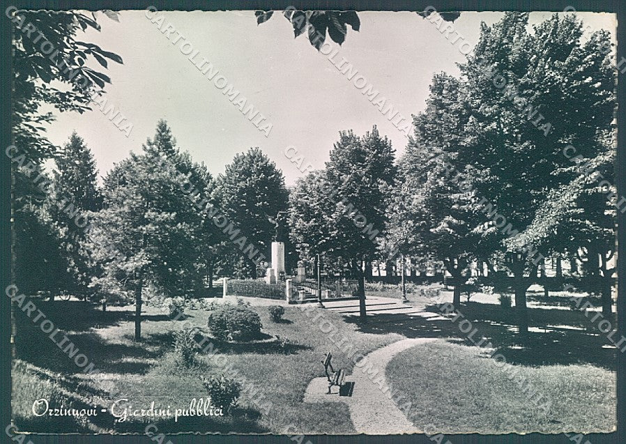 Brescia Orzinuovi Giardini Pubblici Foto FG cartolina JK3290 – fronte