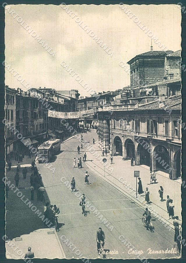 Brescia Città Filovia Corso Zanardelli Foto FG cartolina JK3300 – fronte