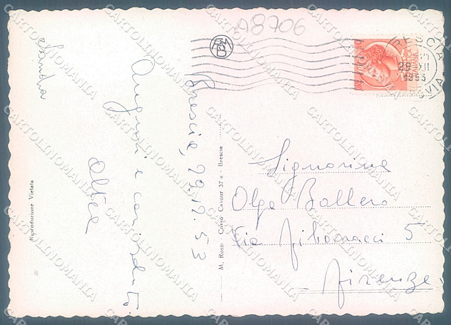 Brescia Città Ronchi FG cartolina JK3302 – retro
