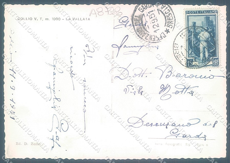 Brescia Collio Foto FG cartolina JK3310 – retro