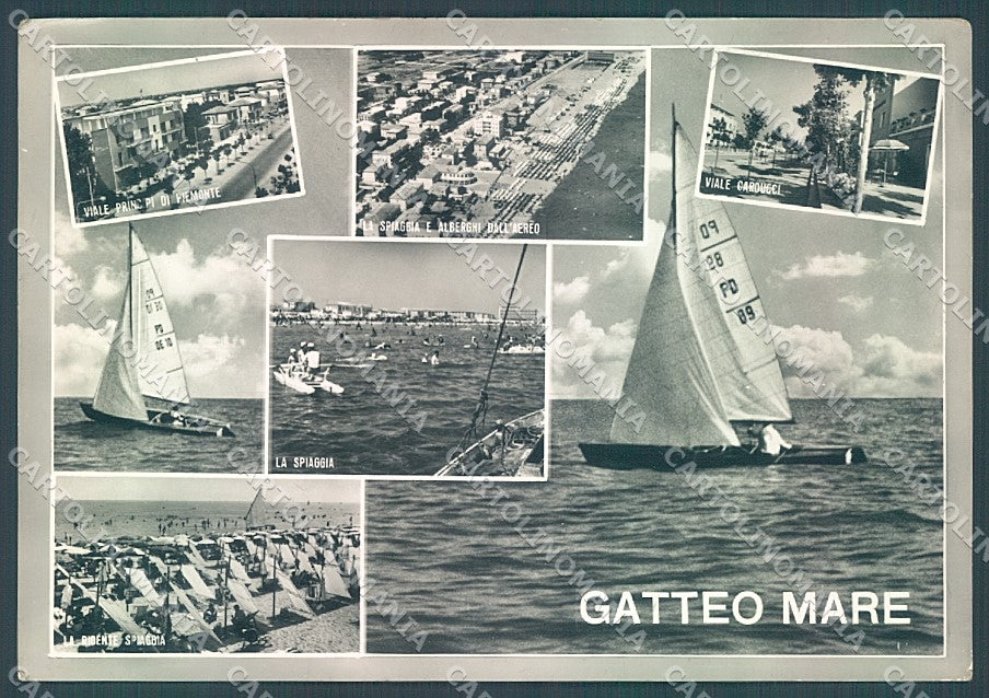 Forlì Gatteo Mare Albergo Spiaggia Foto FG cartolina JK3336 – fronte