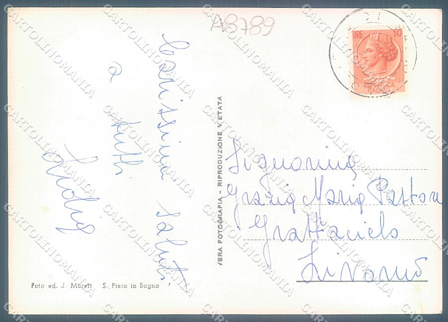 Forlì Bagno di Romagna S. Piero Foto FG cartolina JK3339 – retro