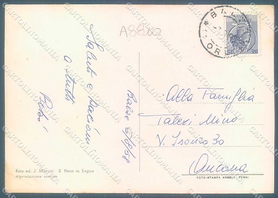 Forlì Verghereto Balze saluti da PIEGHE Foto FG cartolina JK3351 – retro