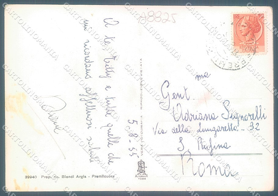 Forlì Premilcuore Alterocca 39940 Foto FG cartolina JK3356 – retro