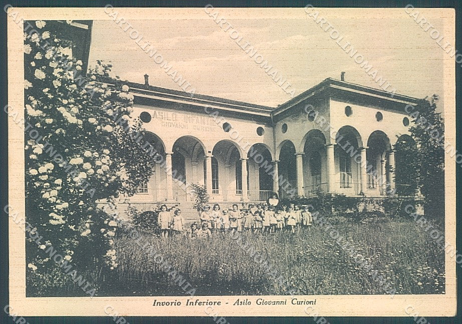 Novara Invorio Inferiore Asilo Giovanni Curioni FG cartolina JK3358 – fronte