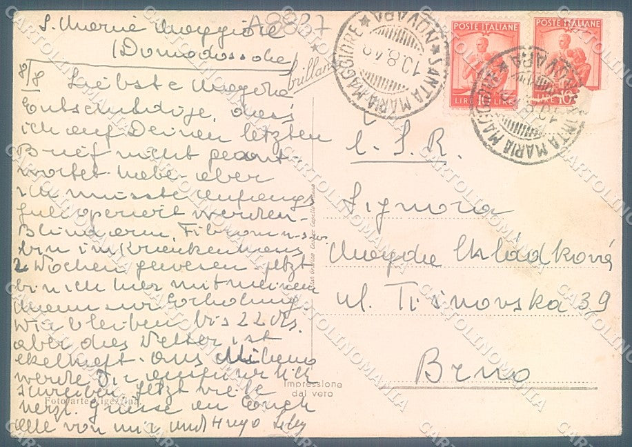 Verbania S. Maria Maggiore Val Vigezzo FG cartolina JK3362 – retro