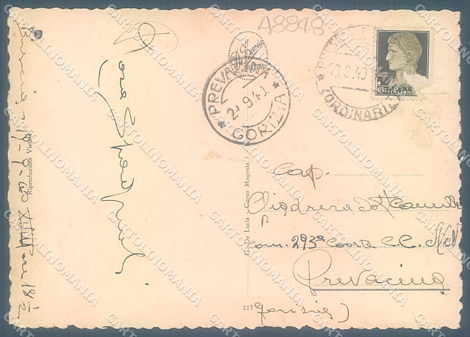 Brescia Città Castello FG cartolina JK3369 – retro