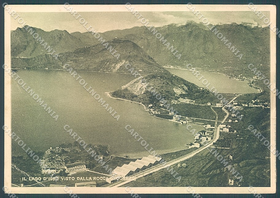 Brescia Lago d'Iseo PIEGA ANGOLO FG cartolina JK3373 – fronte