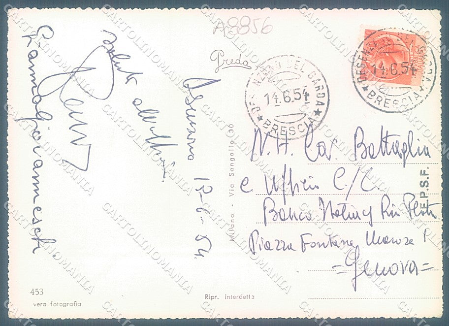 Brescia Desenzano Porto Foto FG cartolina JK3374 – retro