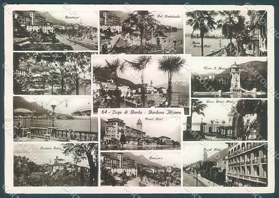 Brescia Gardone Riviera Lago di Garda PIEGHINE Foto FG cartolina JK3375 – fronte