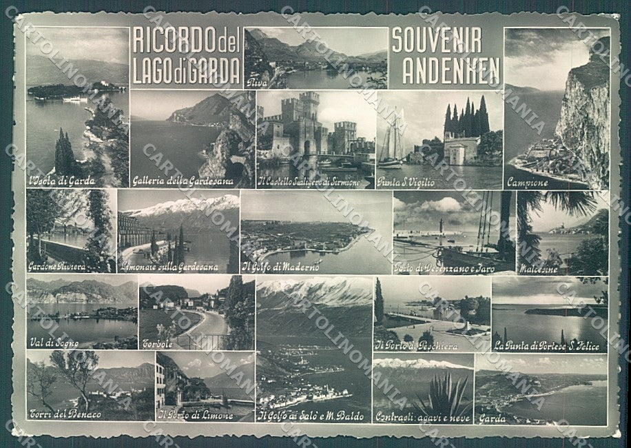 Brescia Sirmione Castello ricordo di Lago di Garda Foto FG cartolina JK3385 – fronte