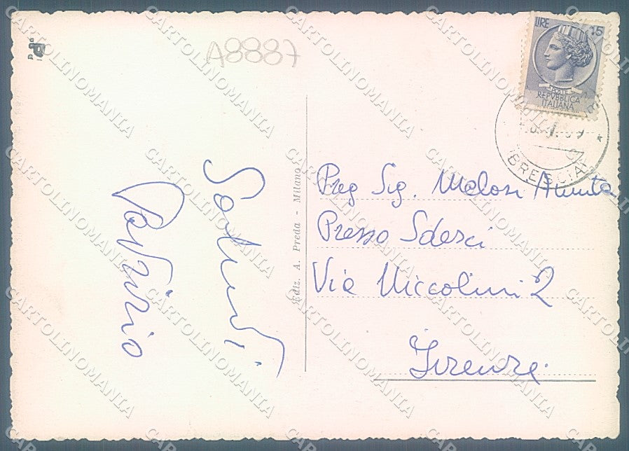 Brescia Sirmione Lago di Garda Albergo Eden FG cartolina JK3395 – retro